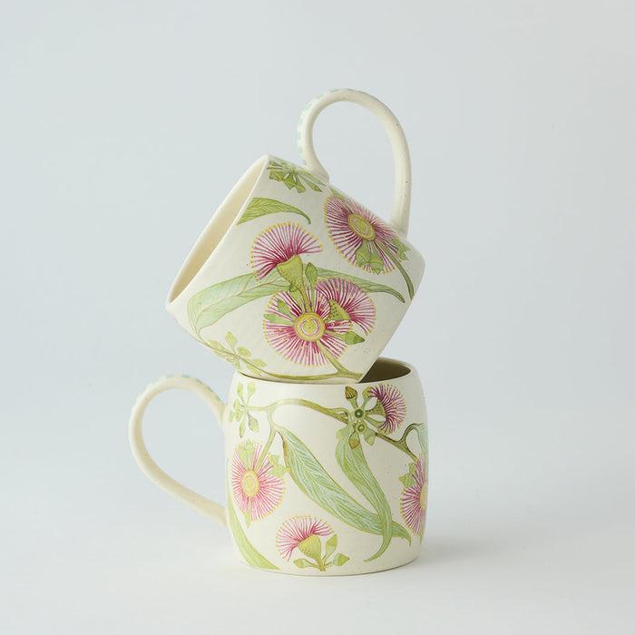 Angus & Celeste - Buttermilk Mugs - Set of 2 - Pink Eucalyptus