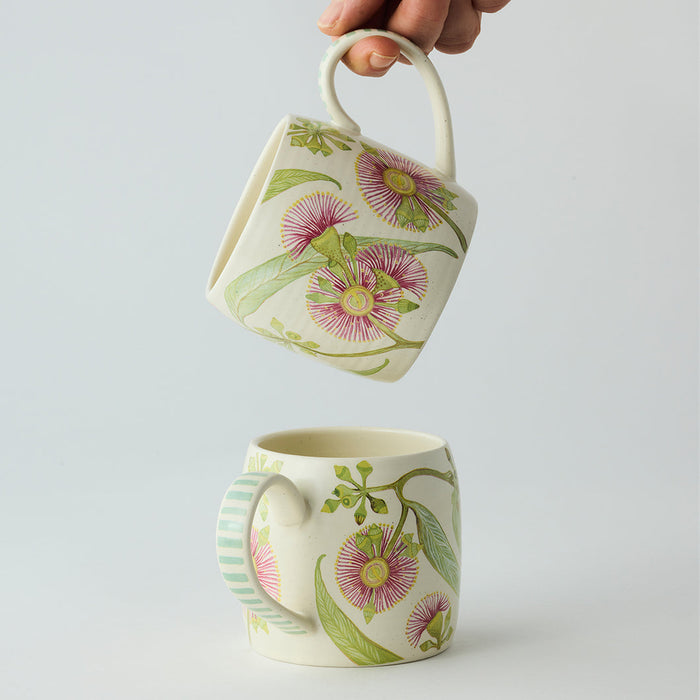 Angus & Celeste - Buttermilk Mugs - Set of 2 - Pink Eucalyptus