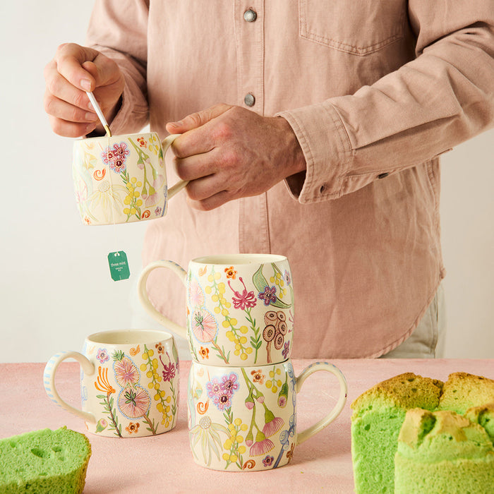 Angus & Celeste - Buttermilk Mugs - Set of 2 - Australian Bush Blooms