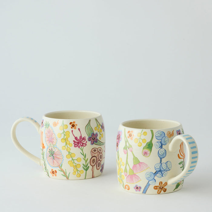 Angus & Celeste - Buttermilk Mugs - Set of 2 - Australian Bush Blooms