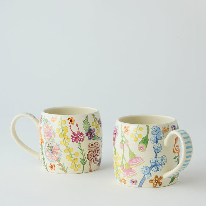 Angus & Celeste - Buttermilk Mugs - Set of 2 - Australian Bush Blooms