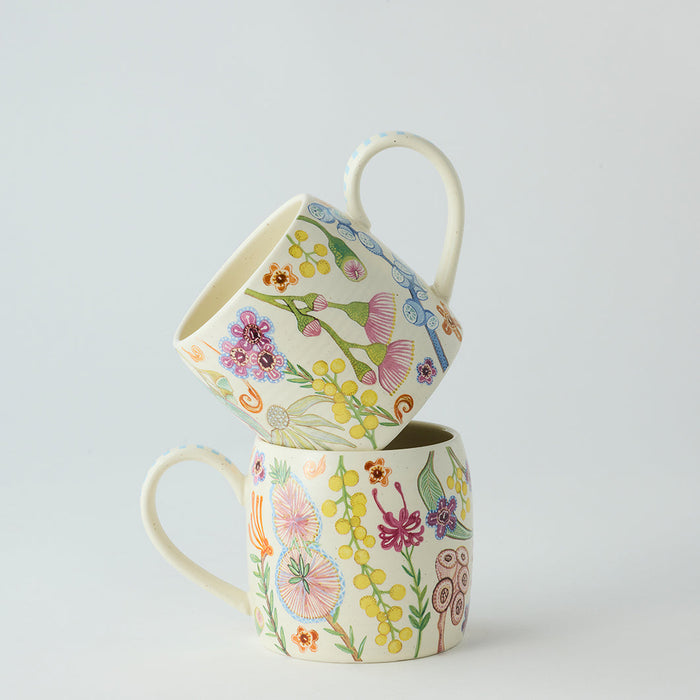 Angus & Celeste - Buttermilk Mugs - Set of 2 - Australian Bush Blooms