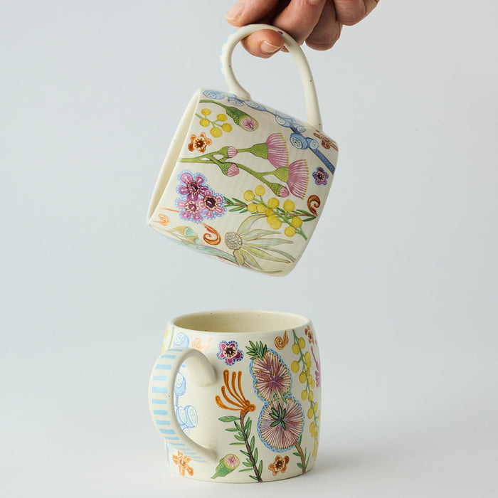 Angus & Celeste - Buttermilk Mugs - Set of 2 - Australian Bush Blooms