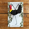 Paper Boat Press - Ceramic Australian Bird Ornament - Bush Turkey