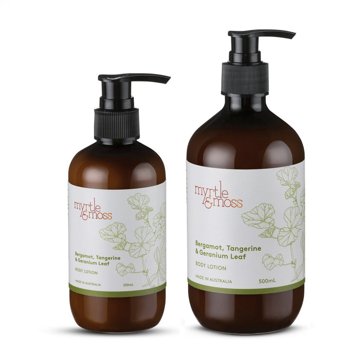 Myrtle & Moss - Body Lotion - Bergamot, Tangerine & Geranium Leaf