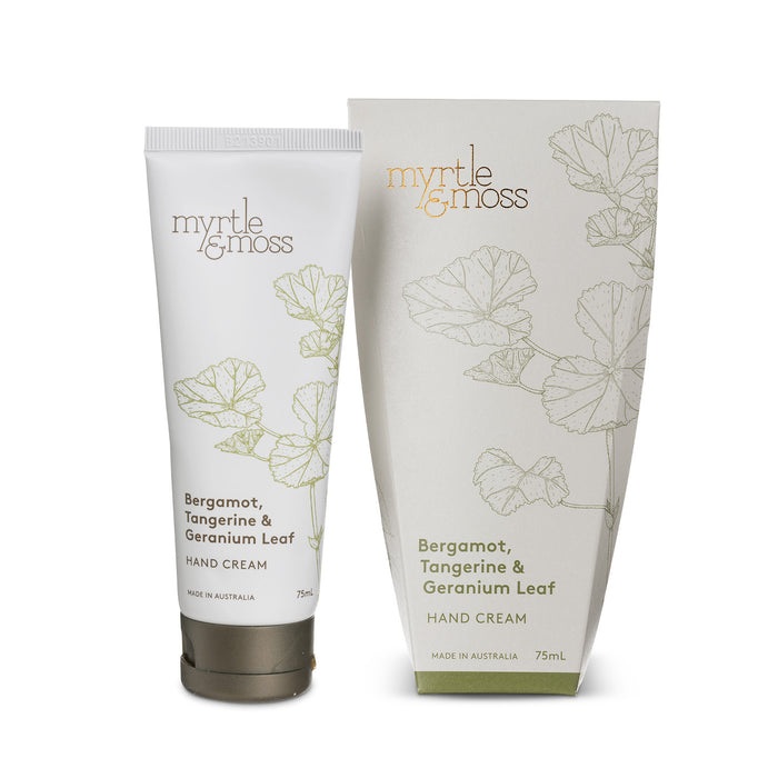 Myrtle & Moss - Hand Cream - Bergamot, Tangerine & Geranium Leaf