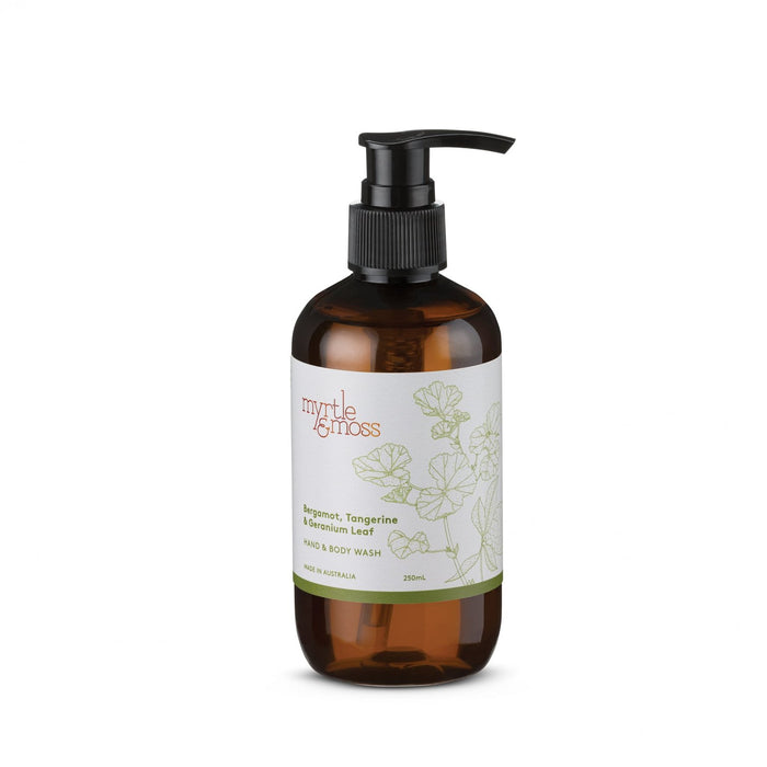 Myrtle & Moss - Hand & Body Wash - Bergamot, Tangerine & Geranium Leaf