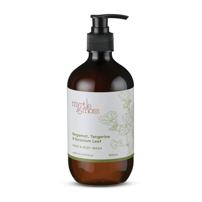 Myrtle & Moss - Hand & Body Wash - Bergamot, Tangerine & Geranium Leaf