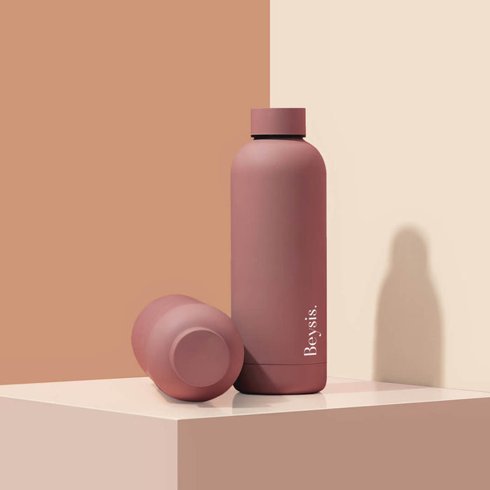 Beysis - Insulated Water Bottle - 500ml - Plum