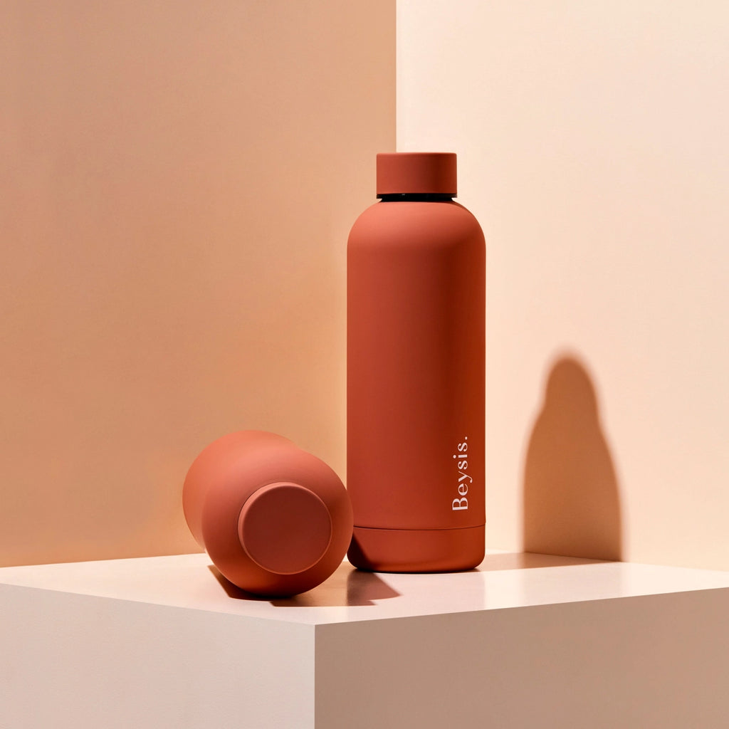 Beysis - Insulated Water Bottle - 500ml - Terracotta