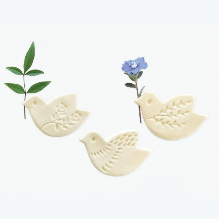 Paper Boat Press - Ceramic Vase Magnet - Bird