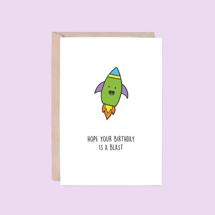Hey Hunny - Funny Punny Birthday Card -  Birthday Is A Blast
