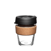 KeepCup Brew - Glass & Cork Coffee Cup - Black