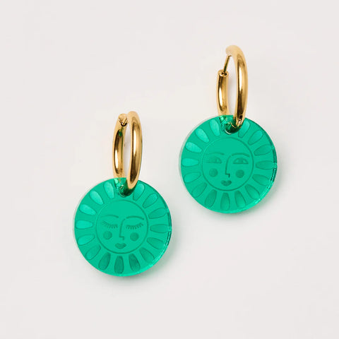Martha Jean - Blossom Earrings - Emerald
