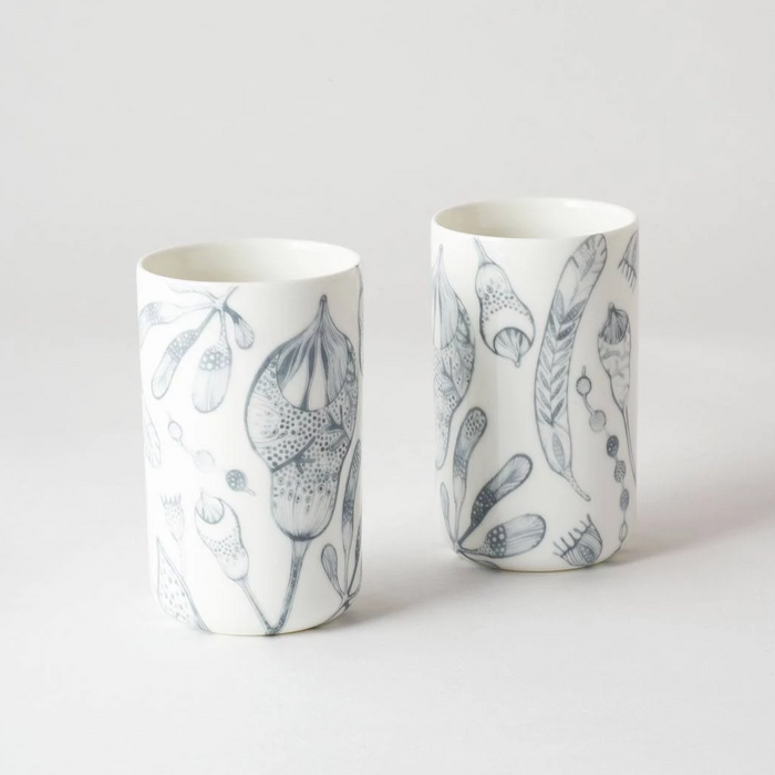 Angus & Celeste - Ceramic Tumblers - Set of 2 - Bush Grey