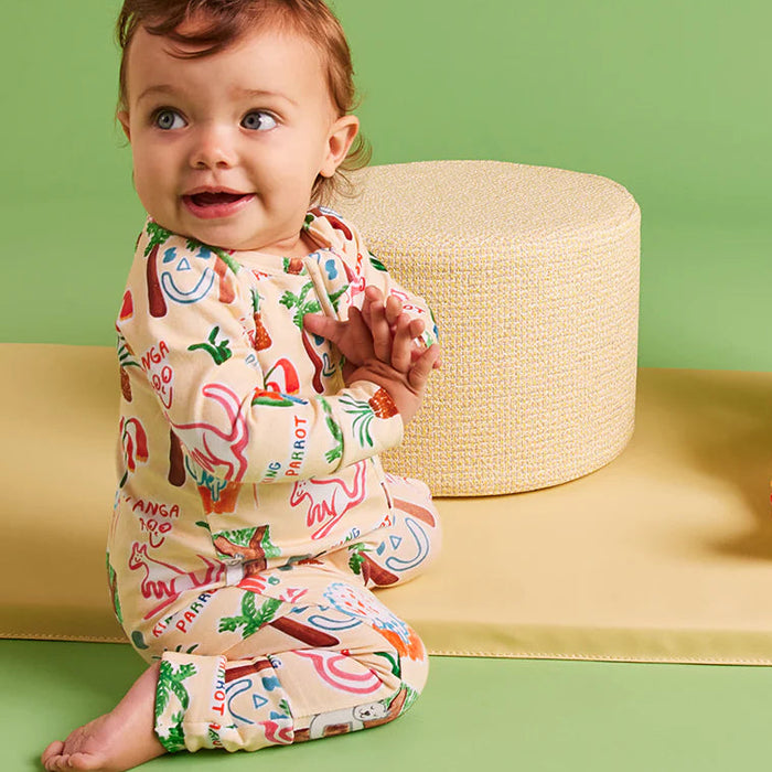 Halcyon Nights - Long Sleeve Zip Suit - Coo-ee!