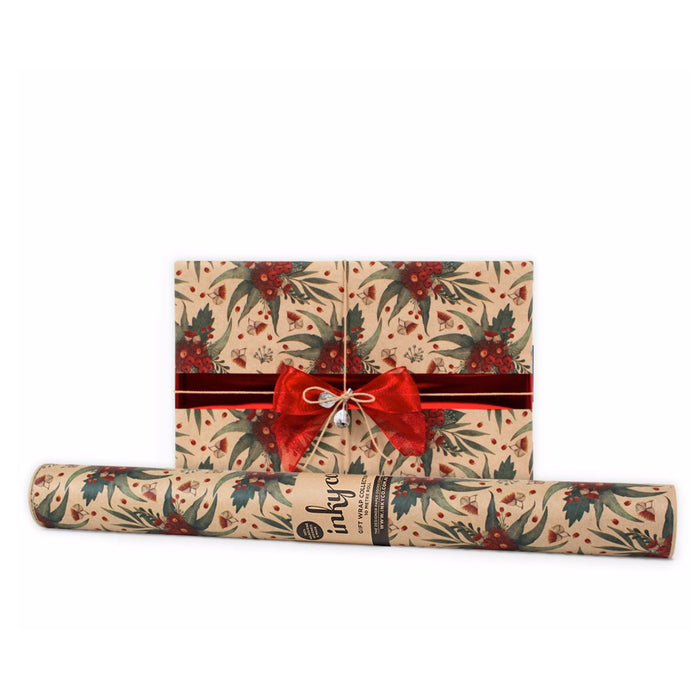 Inky Co - Christmas Kraft Roll Wrap - Xmas Cluster 10m