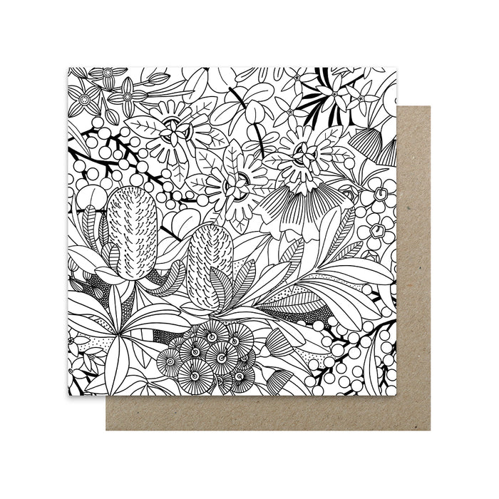 Claire Ishino - Boxed Colouring Cards - Pack of 6 - Dream in Flower