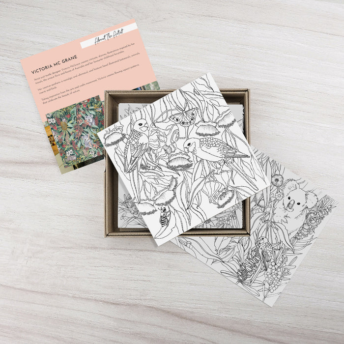 Victoria McGrane  - Boxed Colouring Cards - Pack of 6