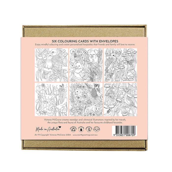 Victoria McGrane  - Boxed Colouring Cards - Pack of 6