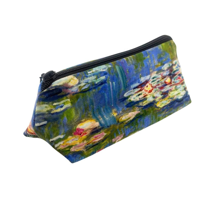 Velour Ziptop Bag-  Monet- Waterlilies