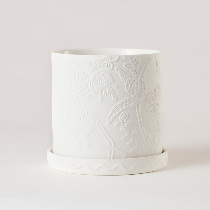 Angus & Celeste - Callista Plant Pot - White