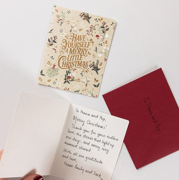 Bespoke Letterpress - Christmas Greeting Card - "Have yourself a Merry Little Christmas