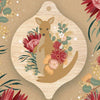 Aero Images - Christmas Card with Wooden Decoration - Christie Williams - Kangaroo