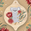 Aero Images - Christmas Card with Wooden Decoration - Christie Williams - Koala