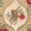 Aero Images - Christmas Card with Wooden Decoration - Christie Williams - Wombat