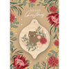 Aero Images - Christmas Card with Wooden Decoration - Christie Williams - Wombat