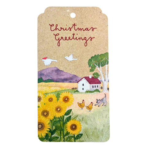 Sow 'n Sow - Christmas Gift Tags - Pack of 10 - Christmas Sunflowers