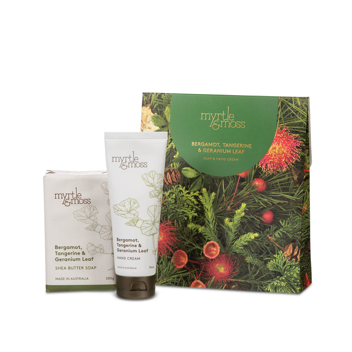 Myrtle & Moss - Christmas Gift Duet - Bergamot, Tangerine & Geranium Leaf