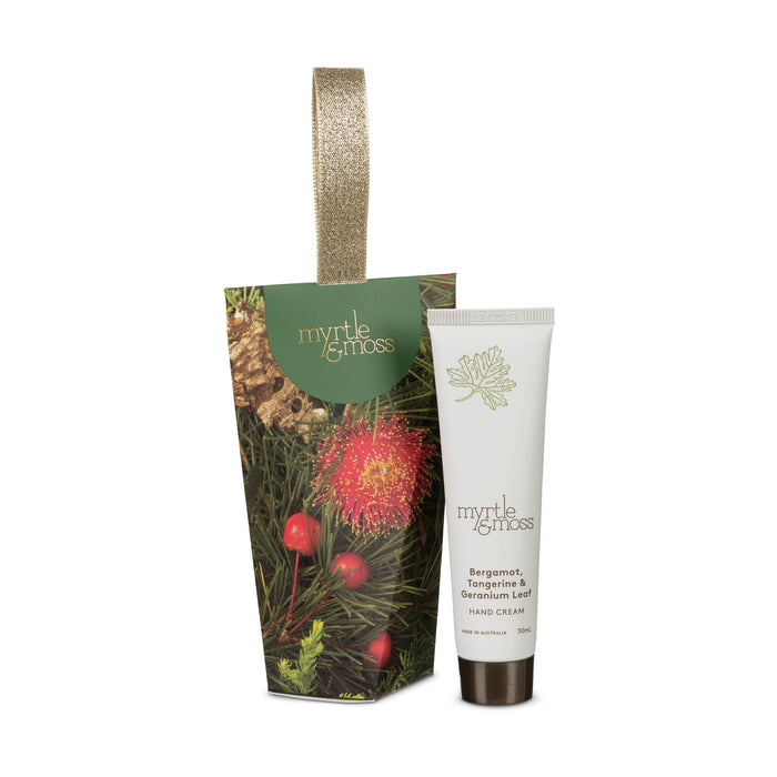 Myrtle & Moss - Christmas Ornament Mini Hand Cream - Bergamot, Tangerine & Geranium Leaf