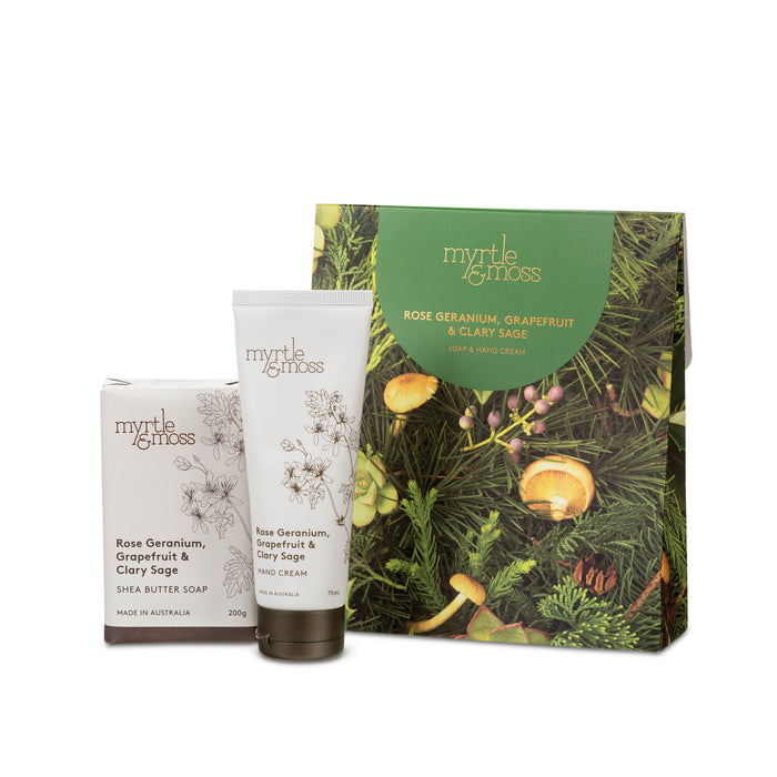 Myrtle & Moss - Christmas Gift Duet - Rose Geranium, Grapefruit & Clary Sage