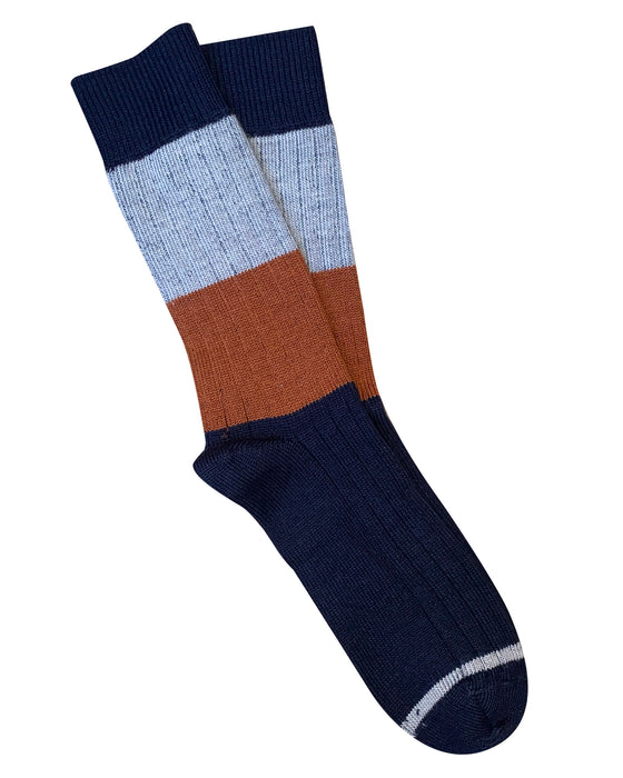 Tightology - Chunky Rib - Merino Socks - Midnight