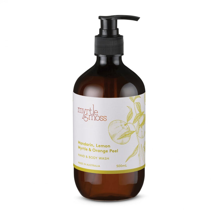 Myrtle & Moss - Hand & Body Wash - Mandarin, Lemon Myrtle & Orange Peel