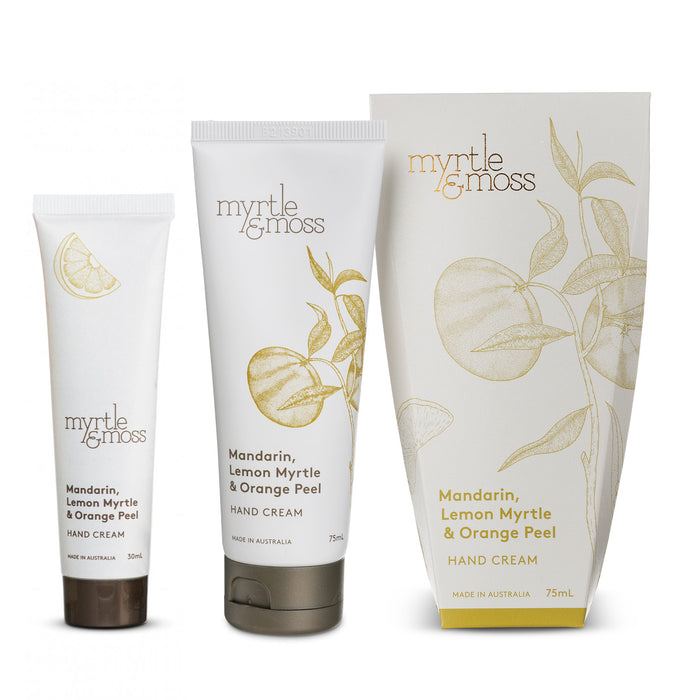 Myrtle & Moss - Hand Cream - Mandarin, Lemon Myrtle & Orange Peel