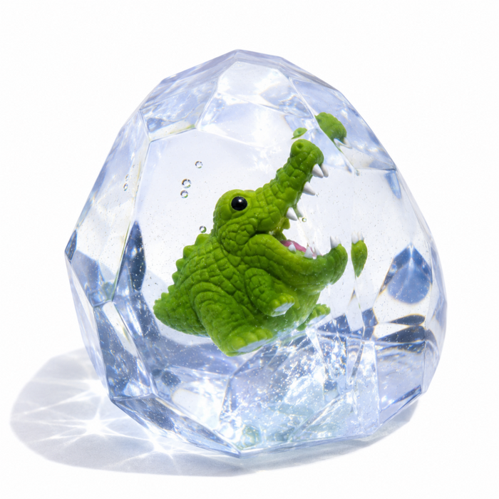 Keldan - LIL Gemz Squishies - Blue Crocodile