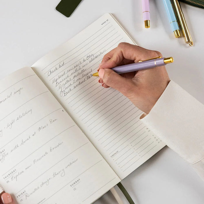 Bespoke Letterpress - 2026 Weekly Planner Notebook - Fairy Wren