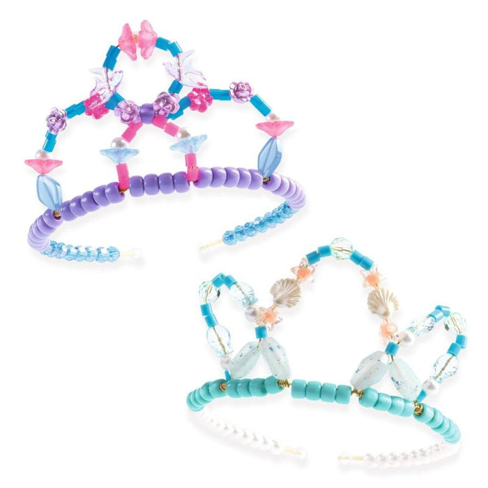 Djeco - Duo of Tiaras Blue & Purple Bead Kit