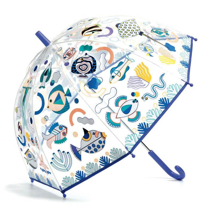 Djeco - Kids Umbrella - Fish Themed Colour Change