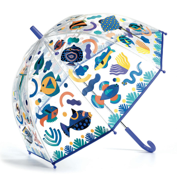 Djeco - Kids Umbrella - Fish Themed Colour Change