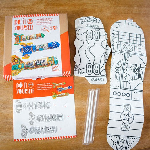 Djeco - Do It Yourself Craft Kit - To The Sky - Rockets