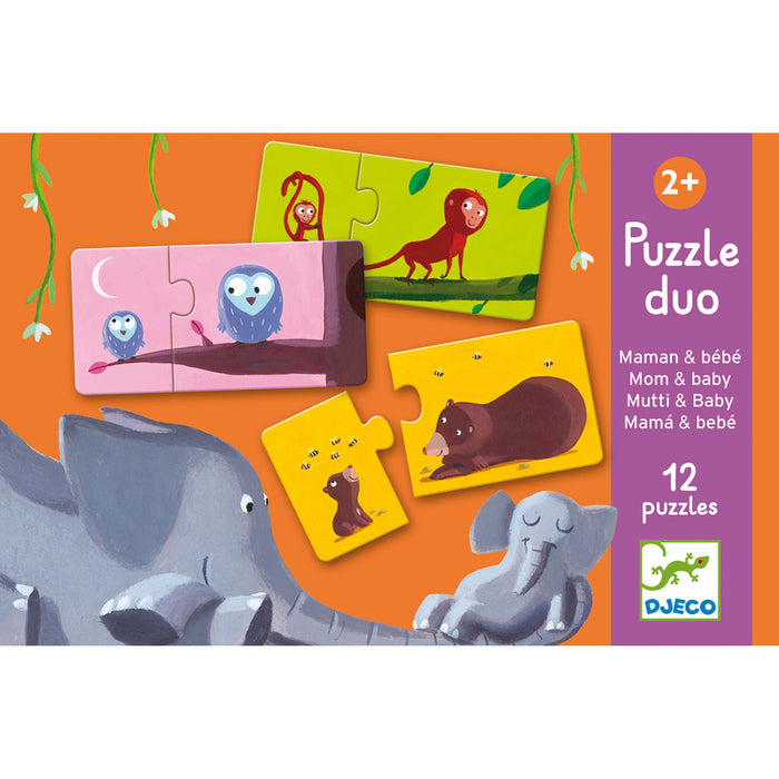Djeco - Duo Puzzle - Mum & Baby