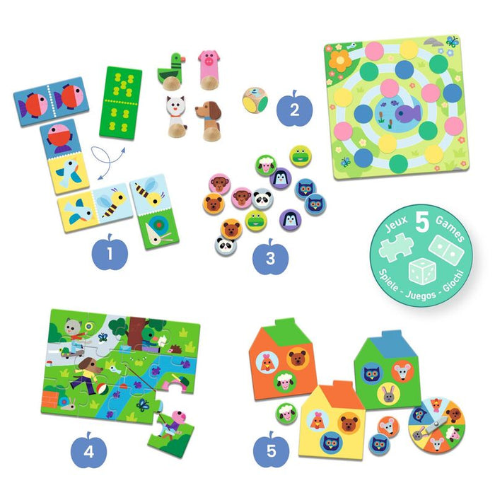Djeco - Memo - At the Farm 5 Game Set