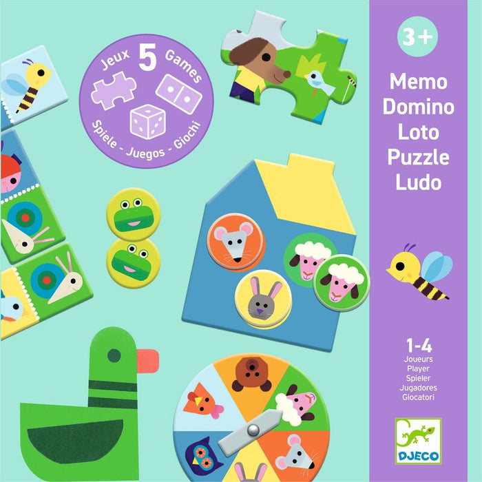 Djeco - Memo - At the Farm 5 Game Set