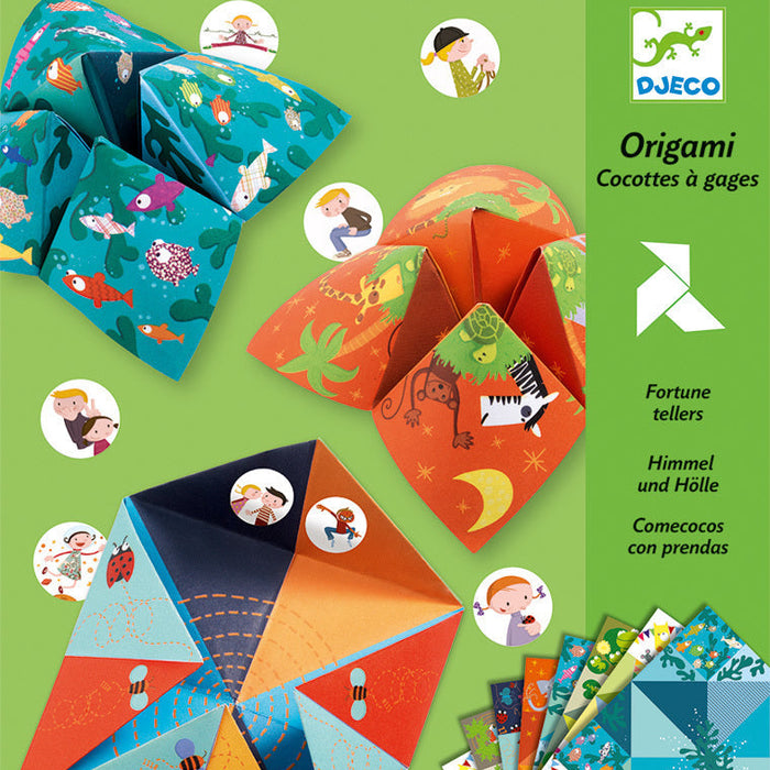 Djeco - Origami Chatterbox Kit - Bird Game