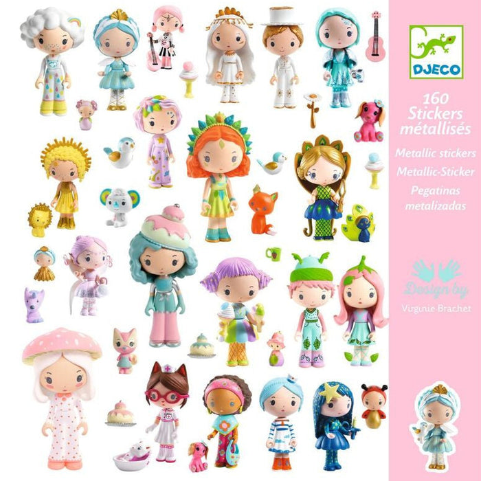 Djeco - Tinyly 160 Metallic Stickers