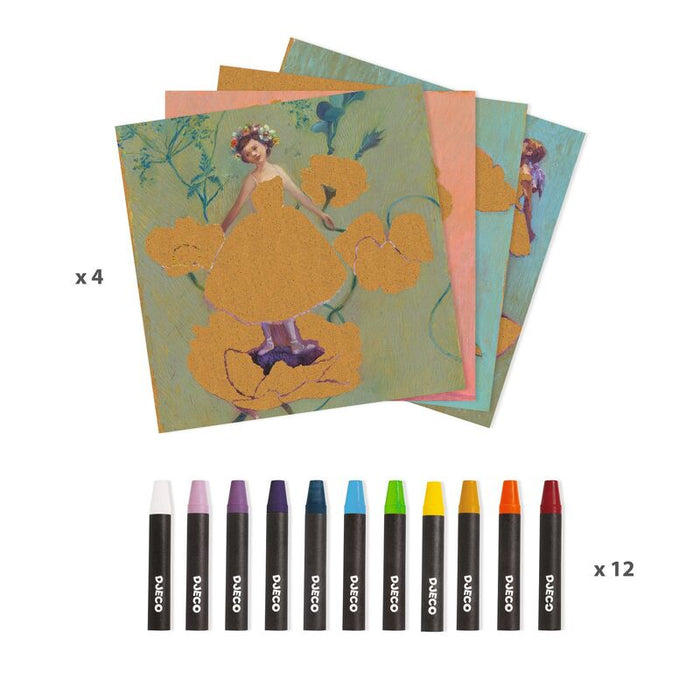 Djeco - Inspired By - Painting Kit - The Ballerina - Edgar Degas